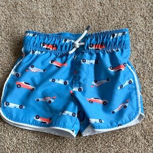 Cat & Jack Kids Swim Shorts with Car Print